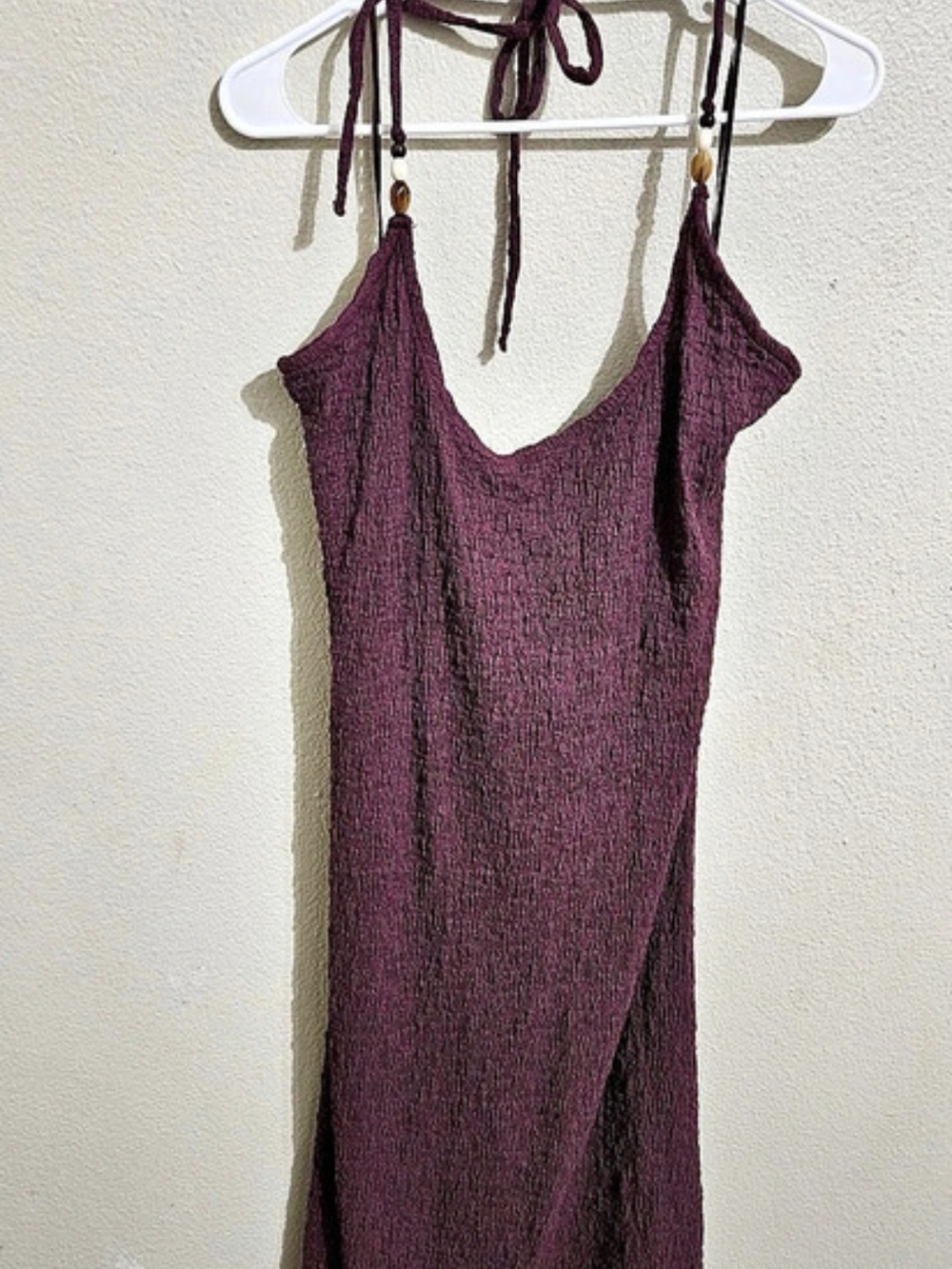 Old Navy Fit & Flare Crinkle Gauze Maxi Dress Purple XXL